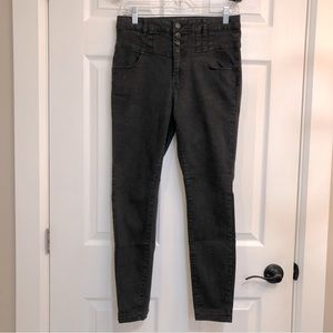 Black Vienna Tiered High Waisted Jeans